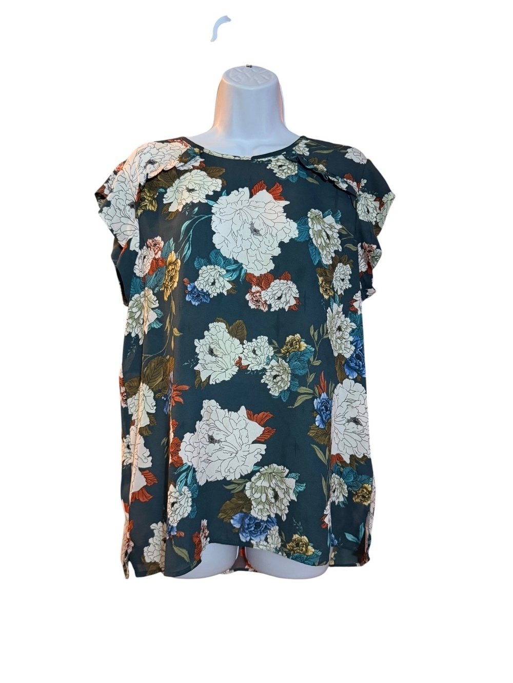 DR2 Floral Print Polyester Blouse